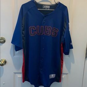 Chicago cubs button up baseball jersey